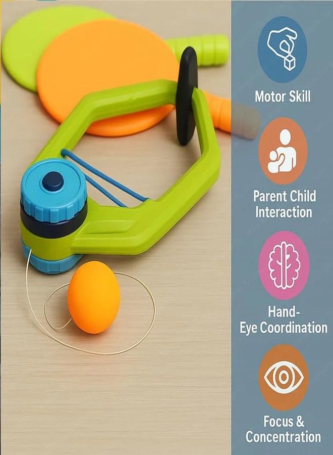 TENDULA Hanging Table Tennis Trainer with Doorway Clip Ping Pong Paddles 2 Rackets and 5 Balls Table Tennis Training Set Adjustable Game for Kids Indoor Sports Door Frames Attachement Hit Shot Practice - Image 4